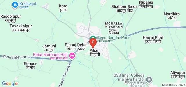 Government Degree College, Hardoi Map