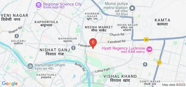 Veer Bahadur Singh Mahila Mahavidyalaya, Lucknow Map