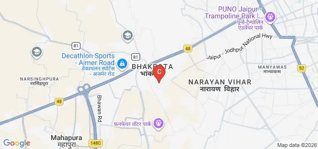 Geetanjali Institute of Medical Sciences, Jaipur Map
