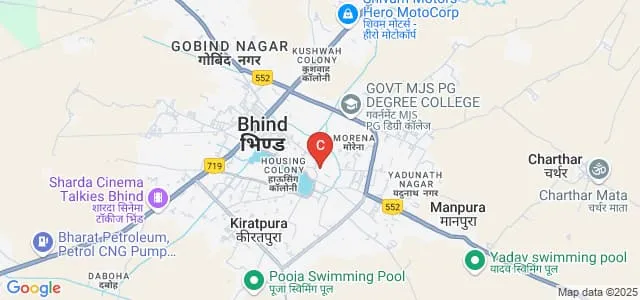 Government Girls College, Bhind Map