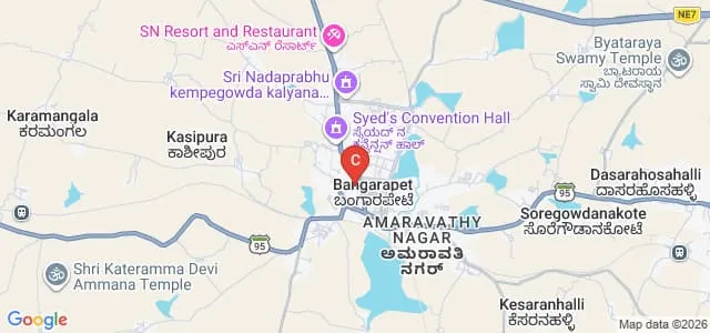 SDC Degree College, Bangarpet Map