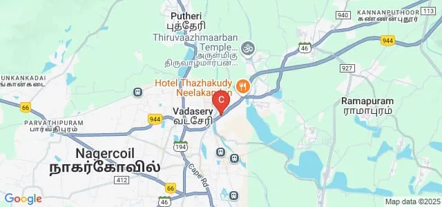 Rajas Institute of Technology, Nagercoil Map