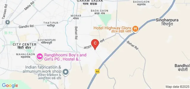 Boston College for Professional Studies, Gwalior Map