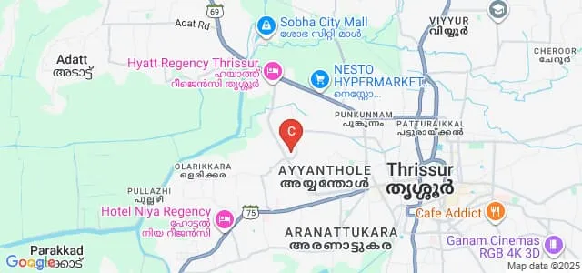 Government Law College, Thrissur Map