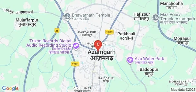 College of Nursing, Azamgarh Map