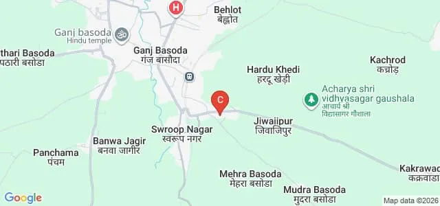 Jawaharlal Nehru Smriti Mahavidyalaya, Ganj Basoda Map