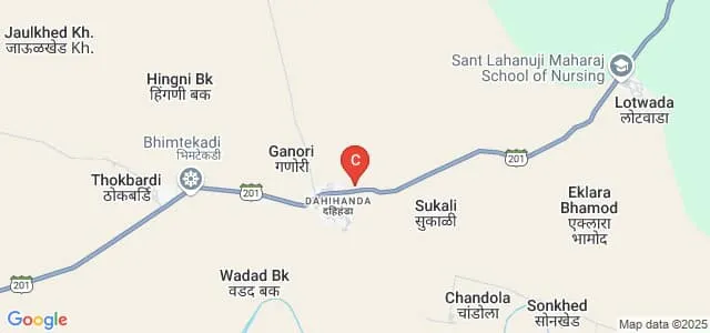 Saraswati Kala Mahavidyalaya, Dahihanda, Akola Map