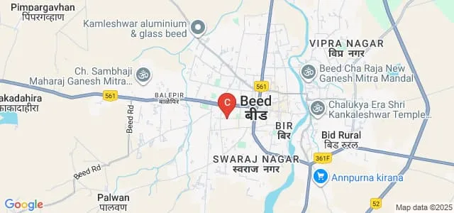 Mauli Vidyapeeth's Mahila Kala Mahavidyalaya, Beed Map