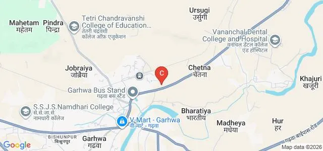 RK Vyabsayik Shikshan Sansthan, Garhwa Map