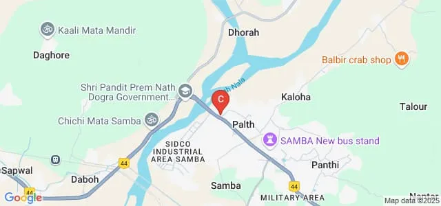 Bhargava College of Engineering and Technology, Samba Map