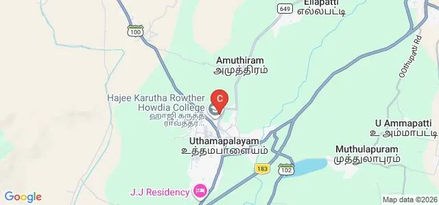 District Institute of Education and Training, Uthamapalayam Map