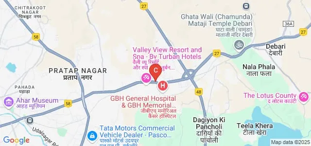 Pacific College of Social Sciences and Humanities, Udaipur Map
