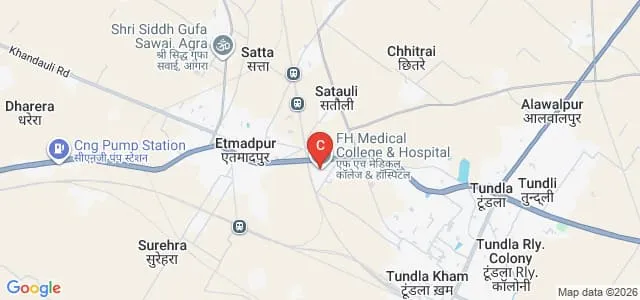 FH Medical College, Agra Map