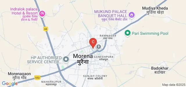 MGM College, Morena Map