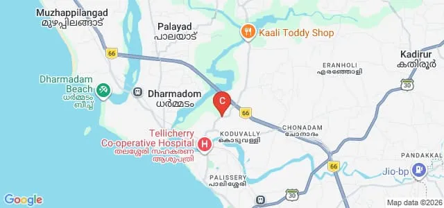 Co Operative Institute of Health Sciences, Kannur Map