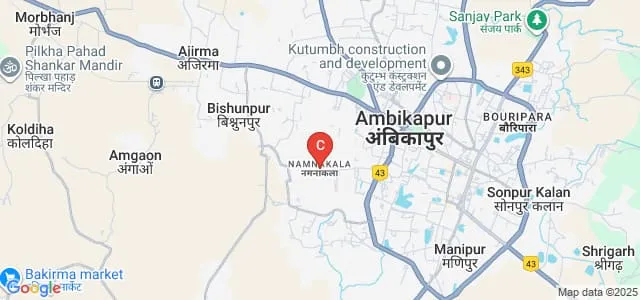 Sant Harkewal Shiksha Mahavidyalaya, Ambikapur Map