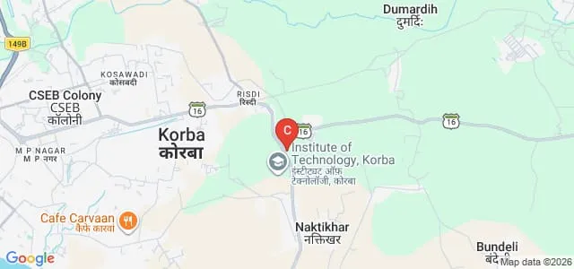 Late Smt Indira Gandhi Memorial Government Medical College, Kanker Map