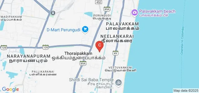 Misrimal Navajee Munoth Jain Engineering College, Chennai Map