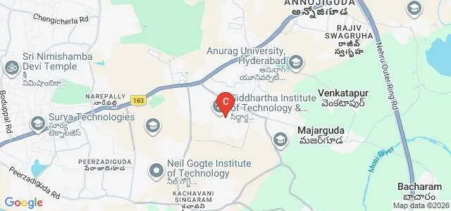 Siddhartha Institute of Pharmacy, Ghatkesar Map