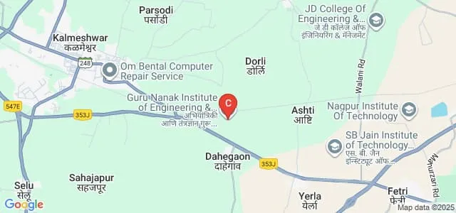 Guru Nanak Institute of Engineering and Technology, Nagpur Map