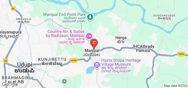 Manipal College of Nursing, Manipal University, Manipal Map