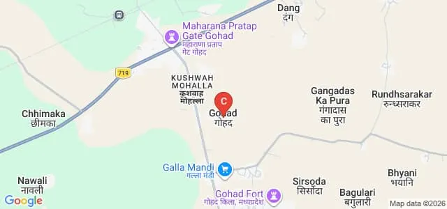 Oasis Imperial College of Education, Gohad Map