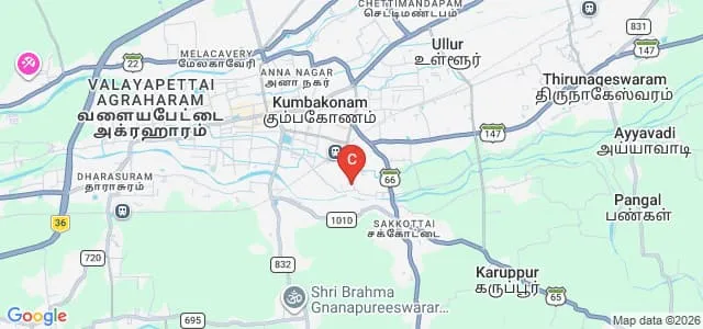 Idhaya College for Women, Kumbakonam Map