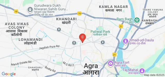 St Johns College, Agra Map