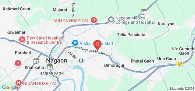 Nagaon GNDG Commerce College, Nagaon Map