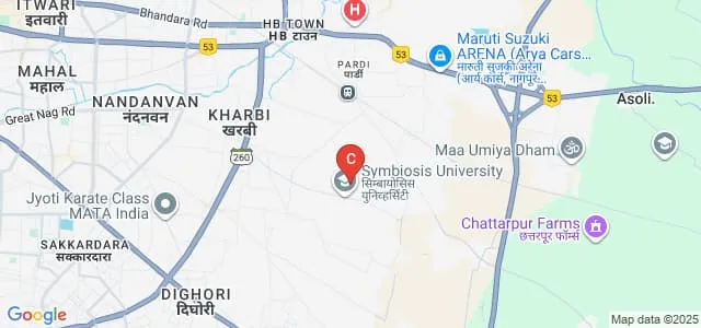 Symbiosis Law School, Nagpur Map