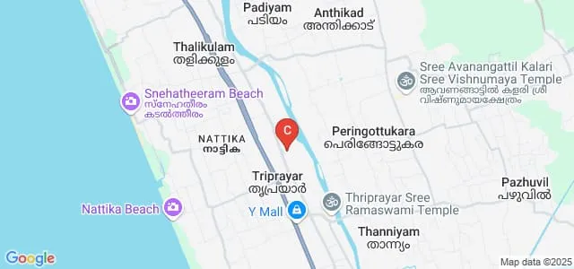 Sree Narayana Guru College of Advanced Studies, Nattika Map