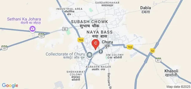 Swami Gopaldas Government Girls College, Churu Map