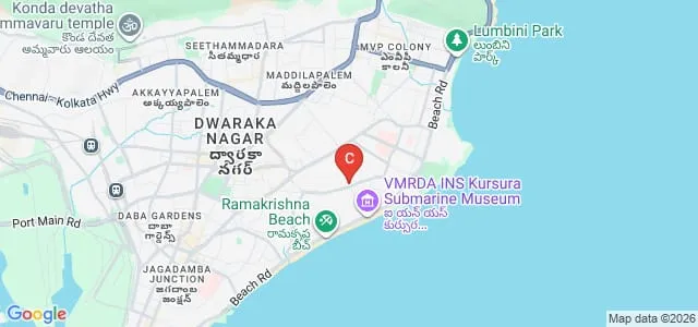 Andhra University School of International Business, Visakhapatnam Map