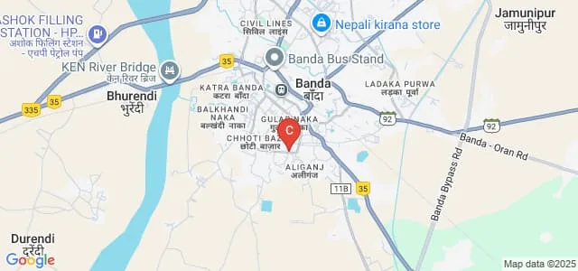 Rajeev Gandhi DAV Degree College, Banda Map