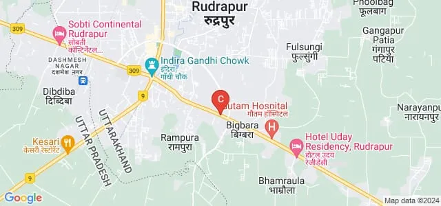 Devbhumi Institute of Professional Education, Rudrapur Map