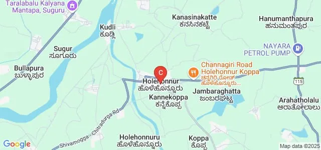Government First Grade College, Holehonnur Map