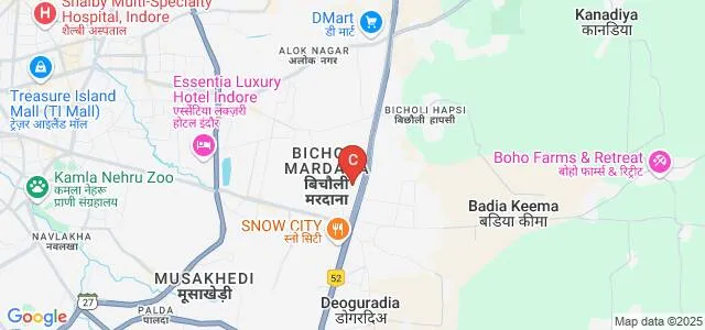Cosmos Creative Academy, Indore Map