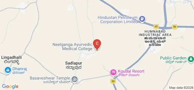 Neel Ganga Ayurvedic Medical College Hospital and Research Centre, Basavakalyan Map