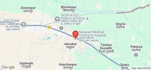 Narayan Medical College and Hospital, Sasaram Map