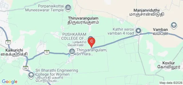 Pushkaram College of Agricultural Sciences, Pudukkottai Map