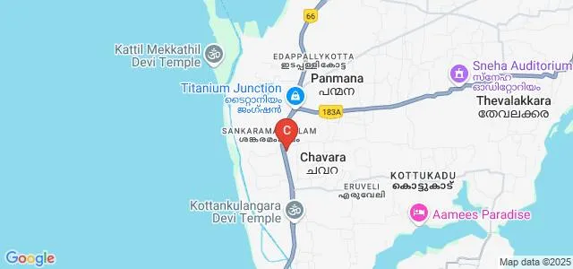 Baby John Memorial Government College, Chavara Map