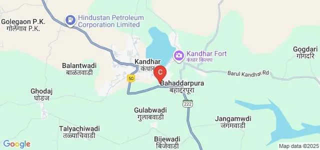 Shri Shivaji Law College, Kandhar Map