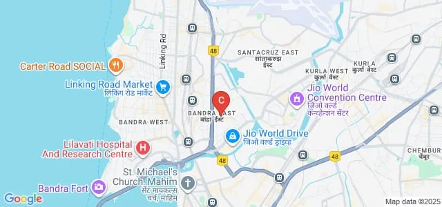 Chetana's Ramprasad Khandelwal Institute of Management and Research, Bandra Map