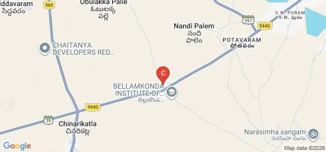 Bellamkonda B Ed College, Prakasam Map