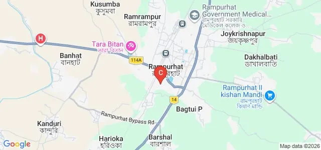 Mahula Sri Ramkrishna Teachers Training Institute, Birbhum Map