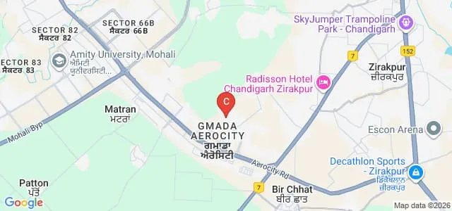 Amar Professional College of Nursing, Mohali Map