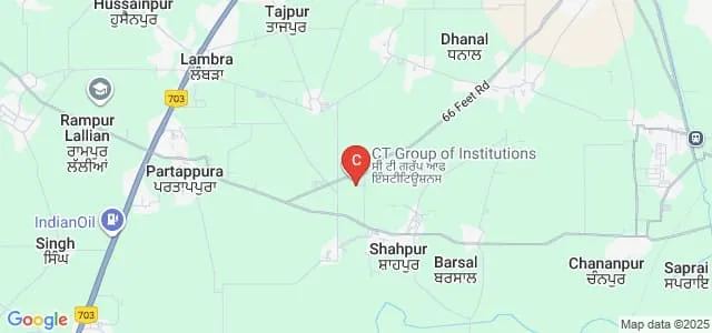 CT Institute of Engineering, Management and Technology, Jalandhar Map