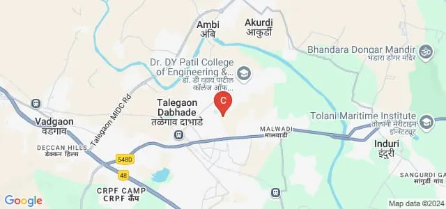 DY Patil School of Engineering Academy, Ambi Map