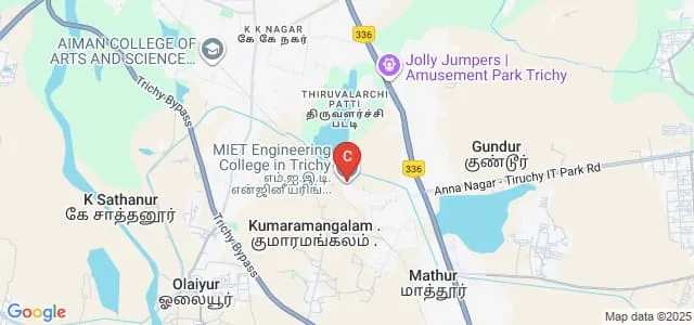 MIET Engineering College, Tiruchirappalli Map