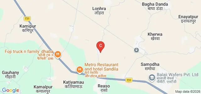 Prabuddha Mahavidyalaya, Hardoi Map